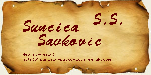 Sunčica Savković vizit kartica